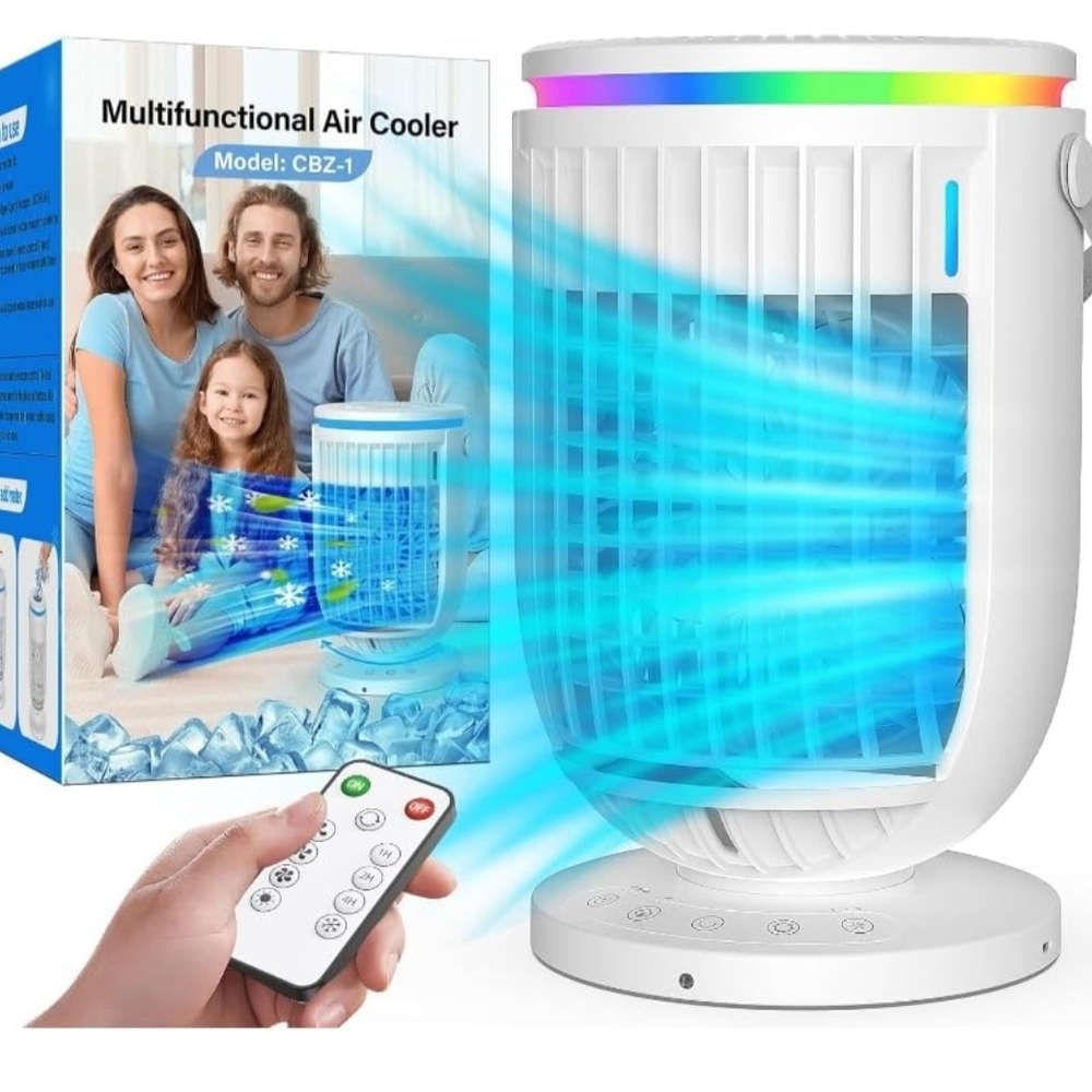 Multifunctional Air Cooler with Remote Control - White
